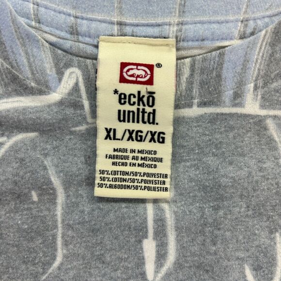 Ecko Unltd. Youth Multi Graphic Print Short Sleeve Crew Neck Tee Shirt Size XL - Picture 3 of 8